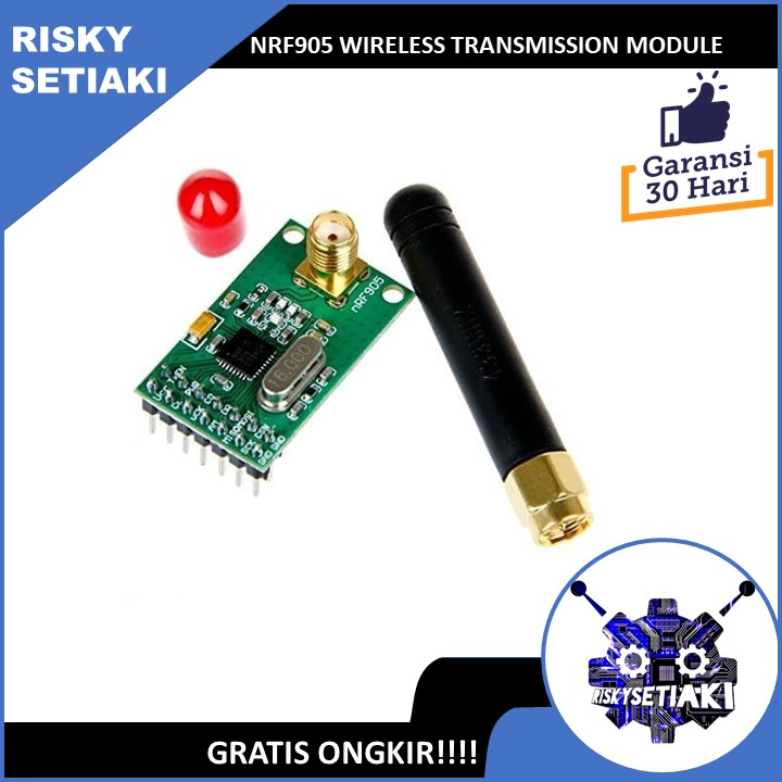 Jual NRF905 WIRELESS TRANSMISSION MODULE WITH ANTENNA | Shopee Indonesia