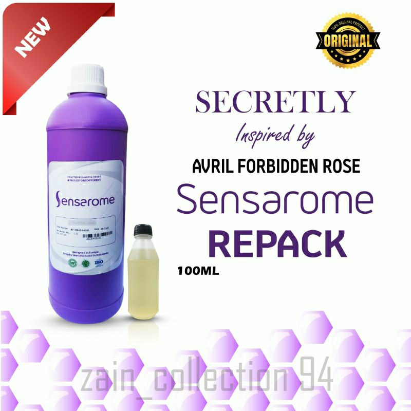 Jual BIBIT PARFUM [AVRIL FORBIDDEN ROSE] BY SENSAROME 100ML REPACK