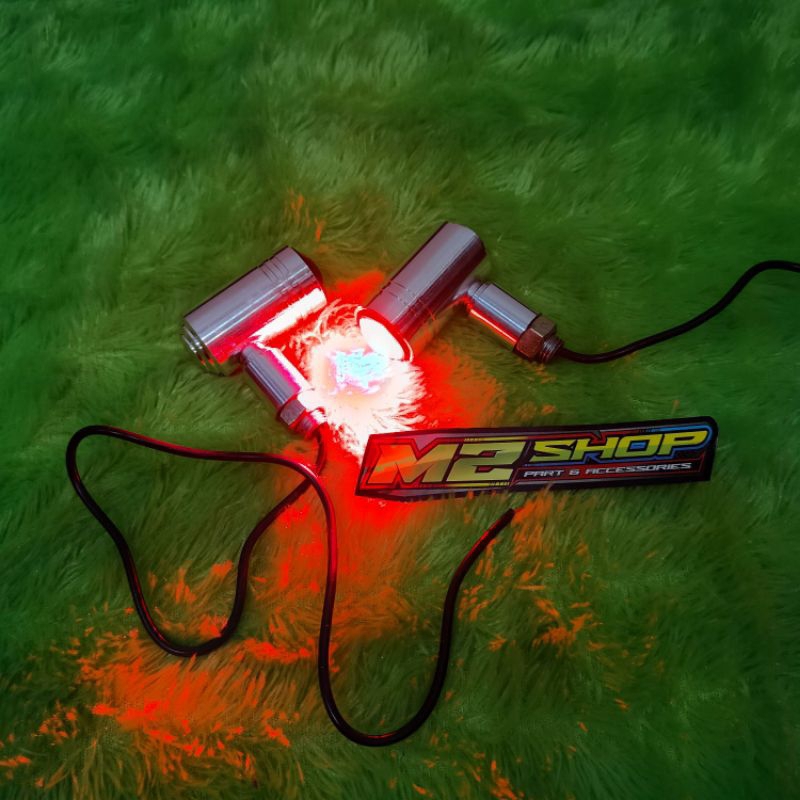 Jual Lampu sein Honda CB lampu reting LED Bulat Full Besi Krum & Full ...