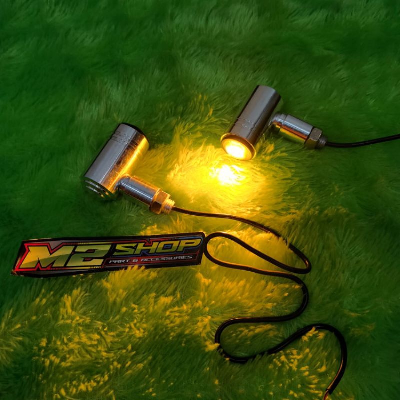 Jual Lampu sein Honda CB lampu reting LED Bulat Full Besi Krum & Full ...