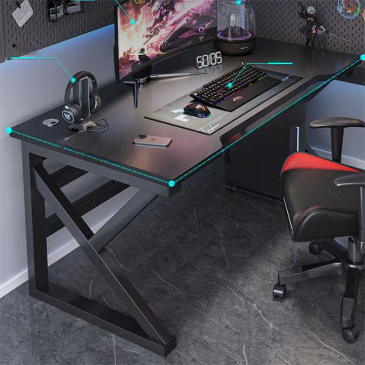 Jual Meja Komputer MDF 100 x 60 cm Rangka Besi Desain K Gaming ...