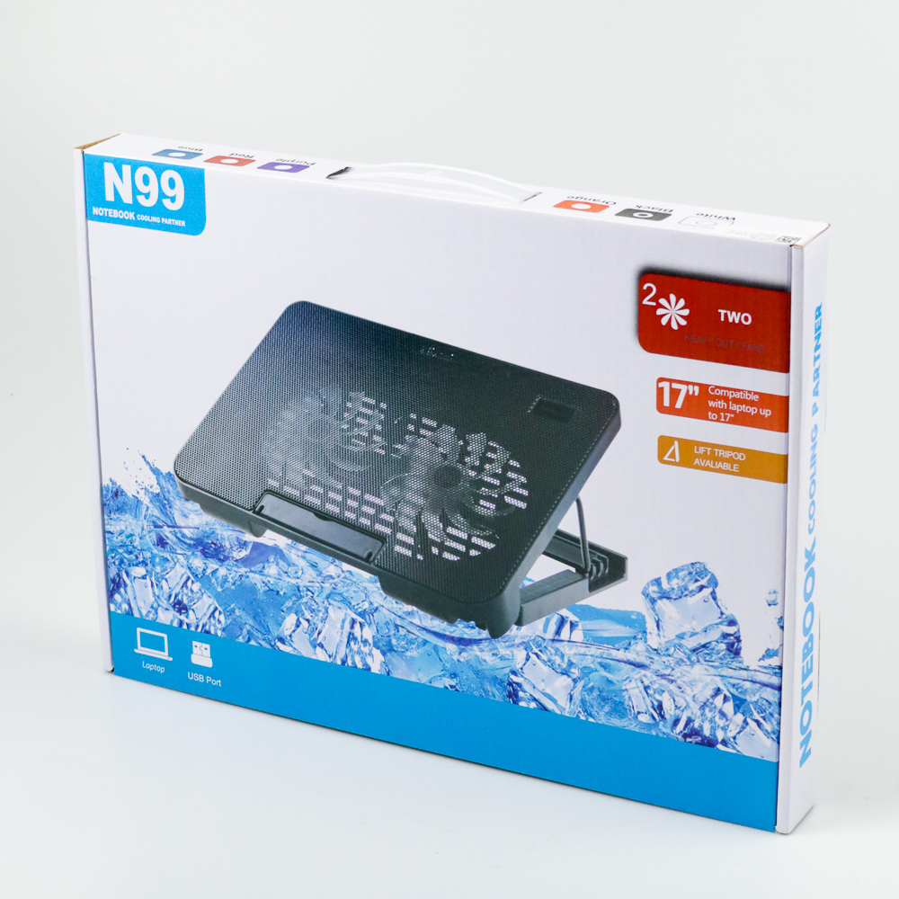 Jual Coretech Twinfan 2 Cooling Pad Kipas Fan Pendingin Laptop Portable ...