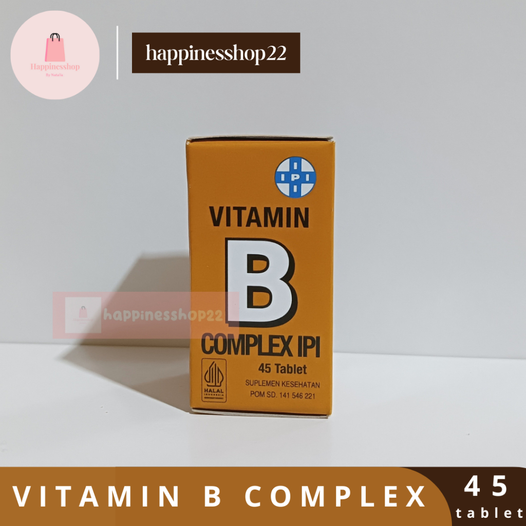 Jual Vitamin B Complex Ipi Isi 45 Tablet Exp 2025 | Shopee Indonesia