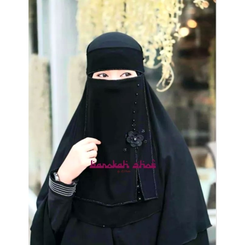 Jual Niqab Bandana 2 Layer Cantik Niqab Yaman Virall Kualitas Terbaik Shopee Indonesia 3489