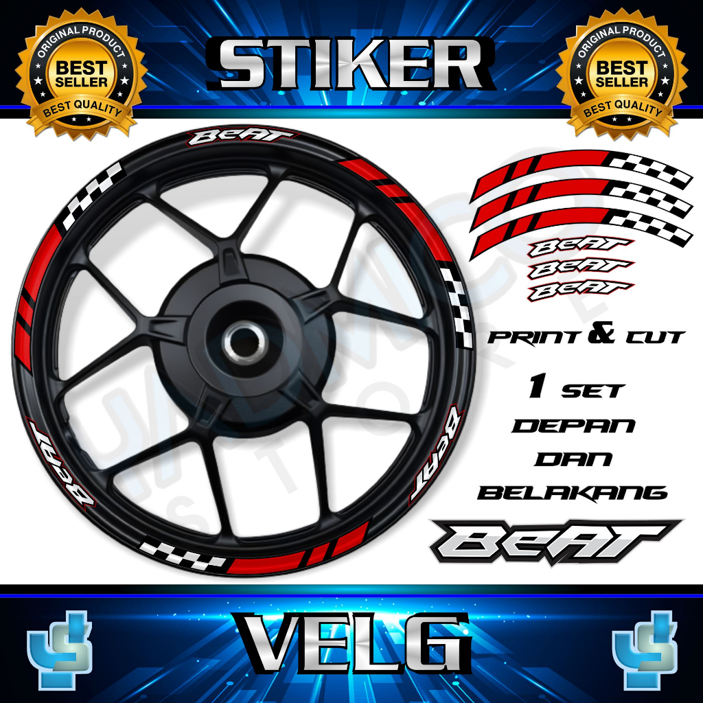 Jual Stiker Velg Sticker Velk Cutting Lis Velg Stiker Velg Motor