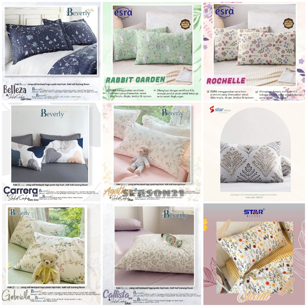 Jual (2PCS) SARUNG BANTAL MOTIF SARUNG GULING MOTIF BAHAN KATUN CVC ...