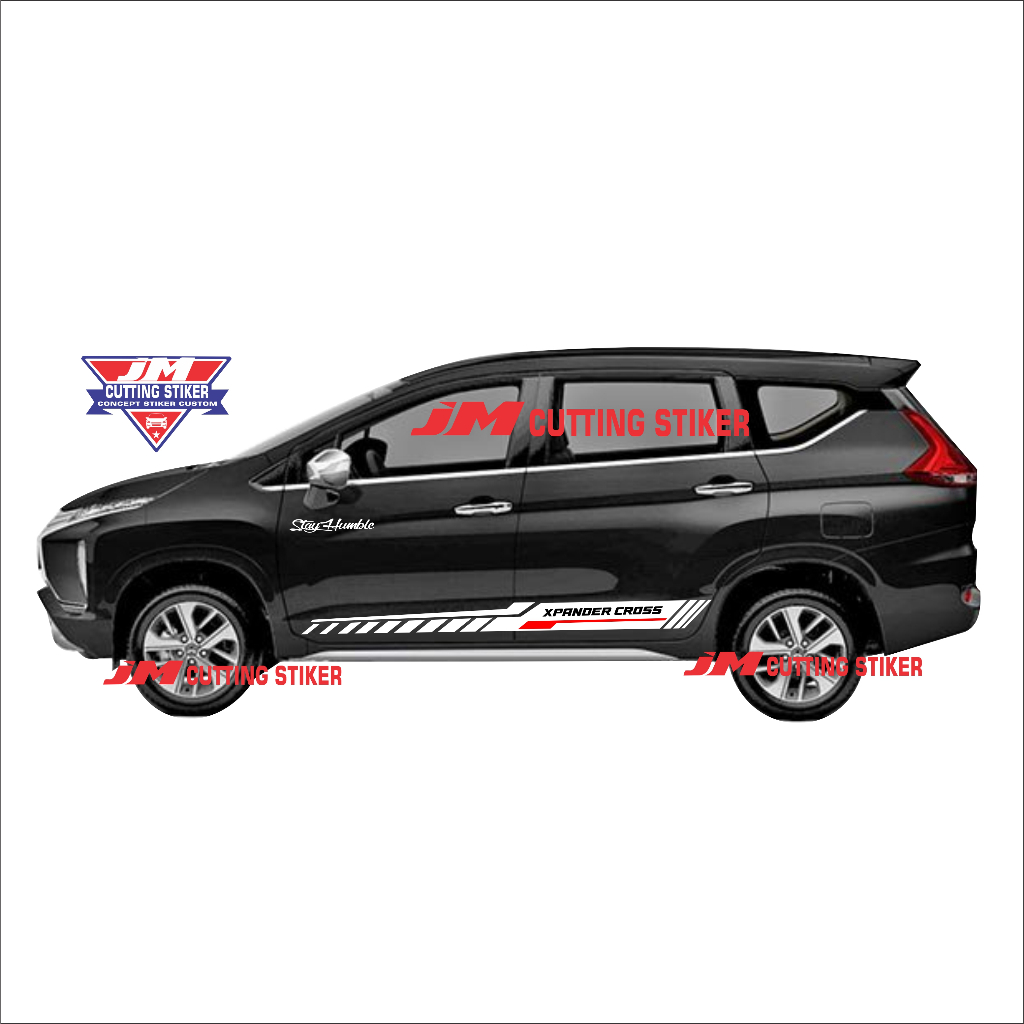 Jual Stiker mobil xpander cuting stiker list body xpander cross ...
