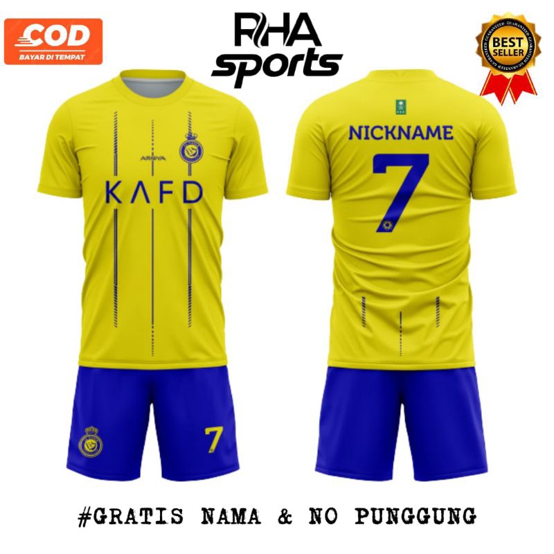 Jual Baju Jersey Al Nassr Home Terbaru 2023 2024 Shopee Indonesia