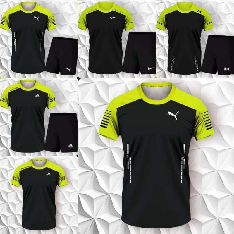 Jual Baju Olahraga Pria Dewasa Baju Gym Import Kaos Running Premium