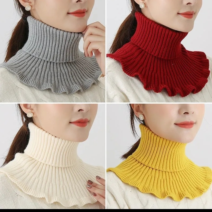 Jual hobby_shopping1 Syal Rajut Wanita Ruffles Gaya Korean Style ...
