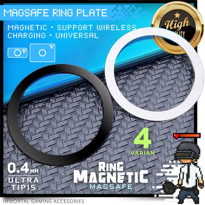 Jual [IM] MagSafe Ring Magnetic Plate Sticker Adapter for Wireless ...
