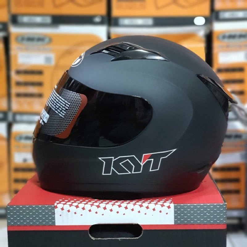 Jual HELM KYT R10 BLACK DOFF HELM FULL FACE Shopee Indonesia
