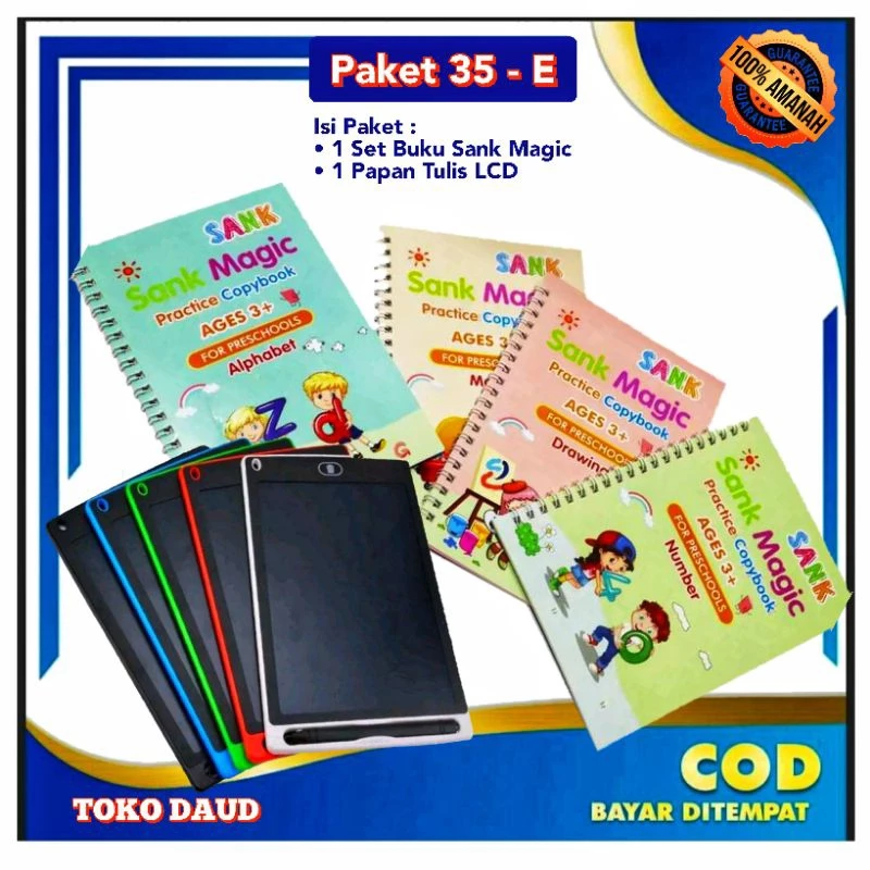 Buku Sank Magic Paket Belajar Menulis Anak 3D