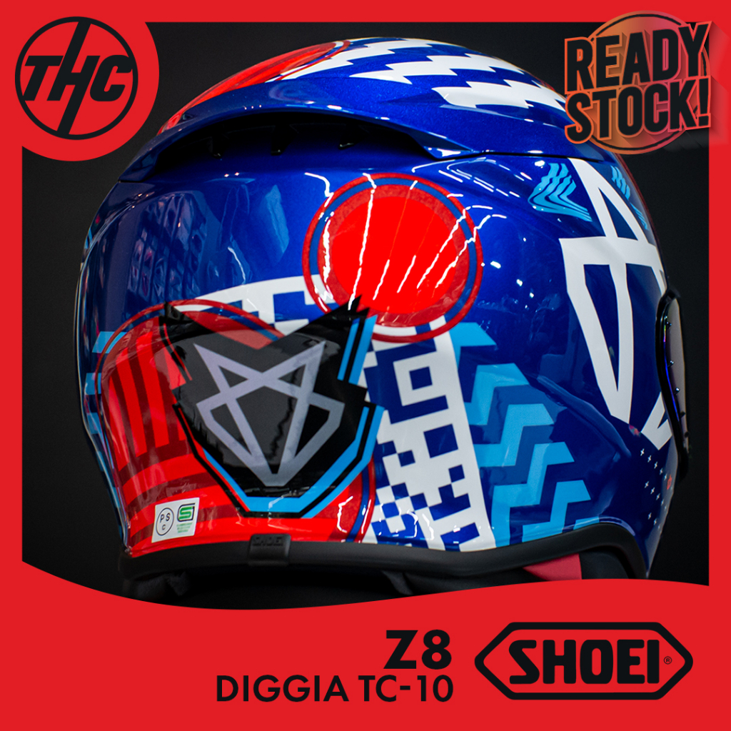 Jual SHOEI Z8 DIGGIA TC-10 FULL FACE HELM Z-8 ORIGINAL Z 8