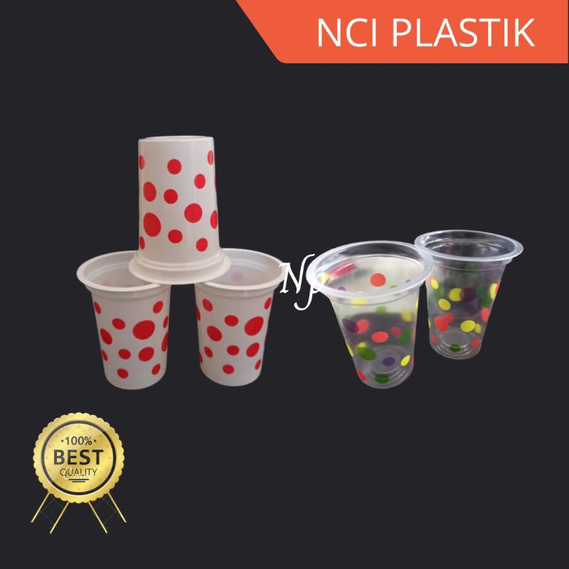 Jual Gelas Cup Plastik Bola Bola Onde Isi 50 Shopee Indonesia 0439