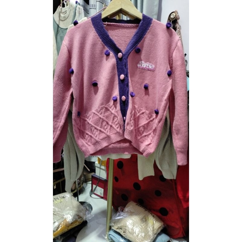 Jual cardy kancing pink | Shopee Indonesia
