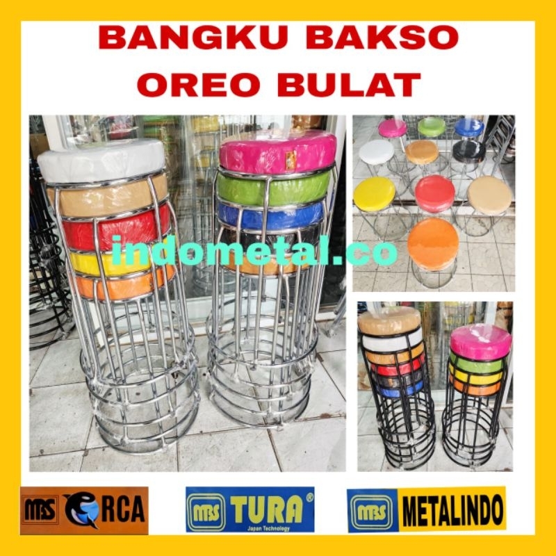 Jual Bangku Bakso Oreo Mbs Bulat Bangku Korea Bangku Cafe Bangku Bar