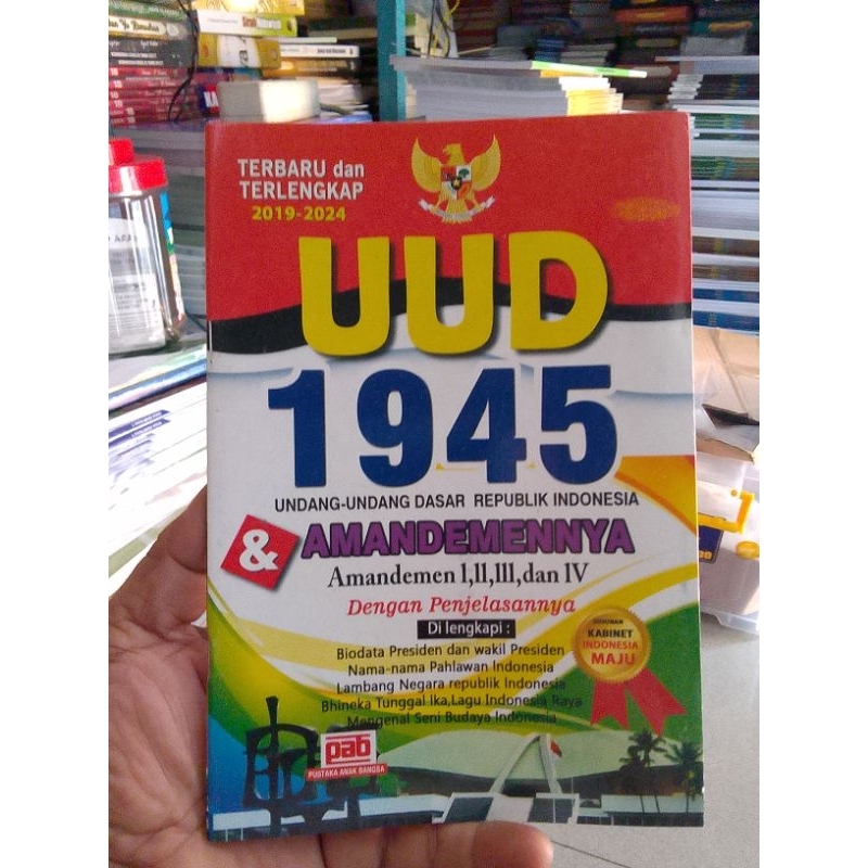 Jual UUD 1945 RI dan Amandemennya dengan Penjelasannya Terbaru dan