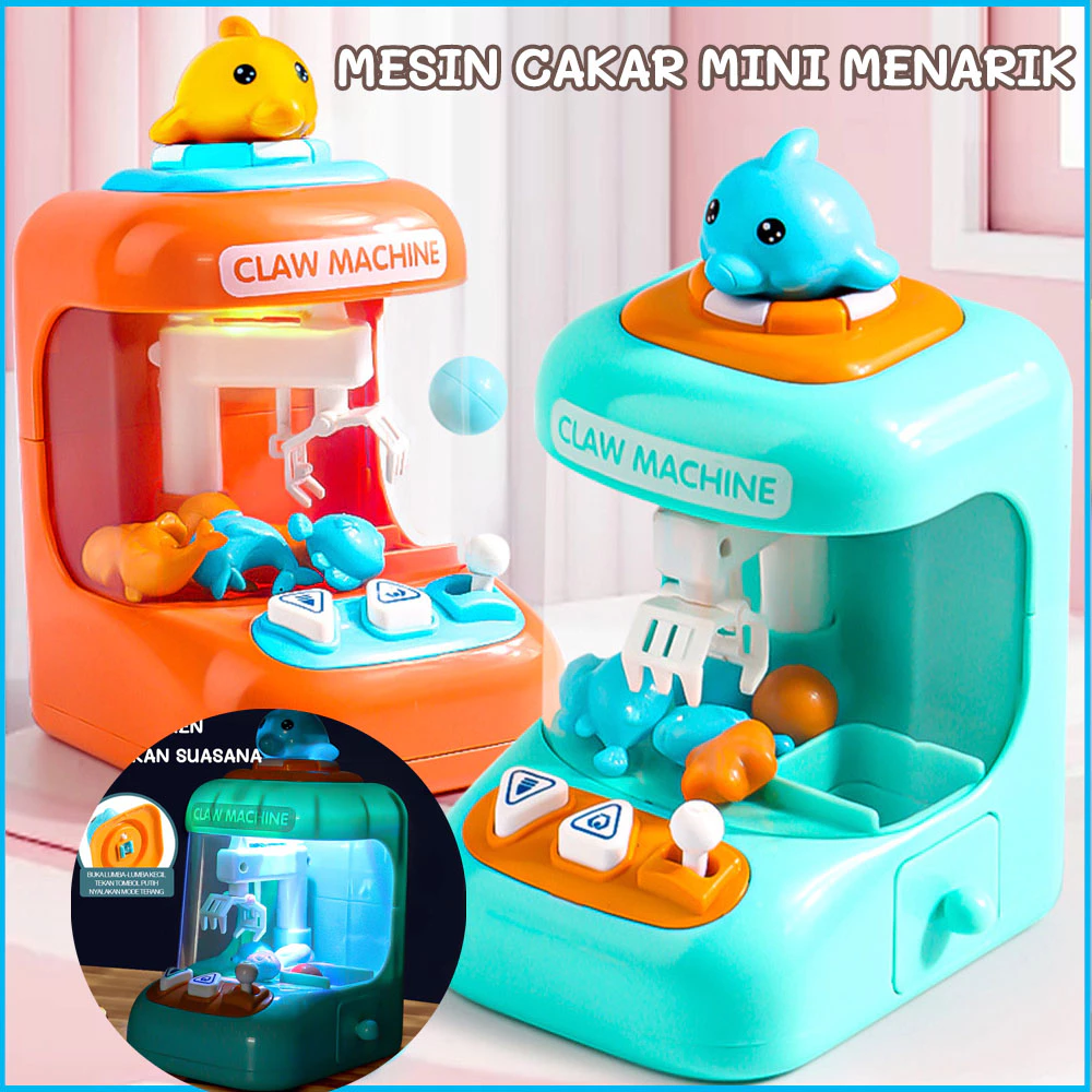[rhaast] mainan claw machine mini mesin cepat mesin ambil boneka mini anak-anak