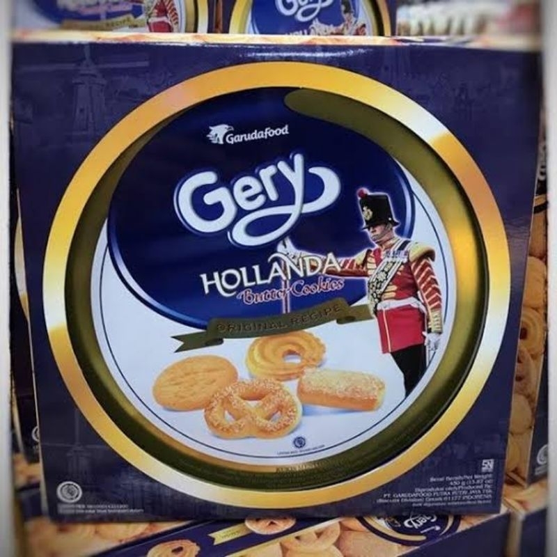 Jual GERY BUTTER COOKIES Biskuit Kaleng Makanan Ringan Kue Aneka 450gr