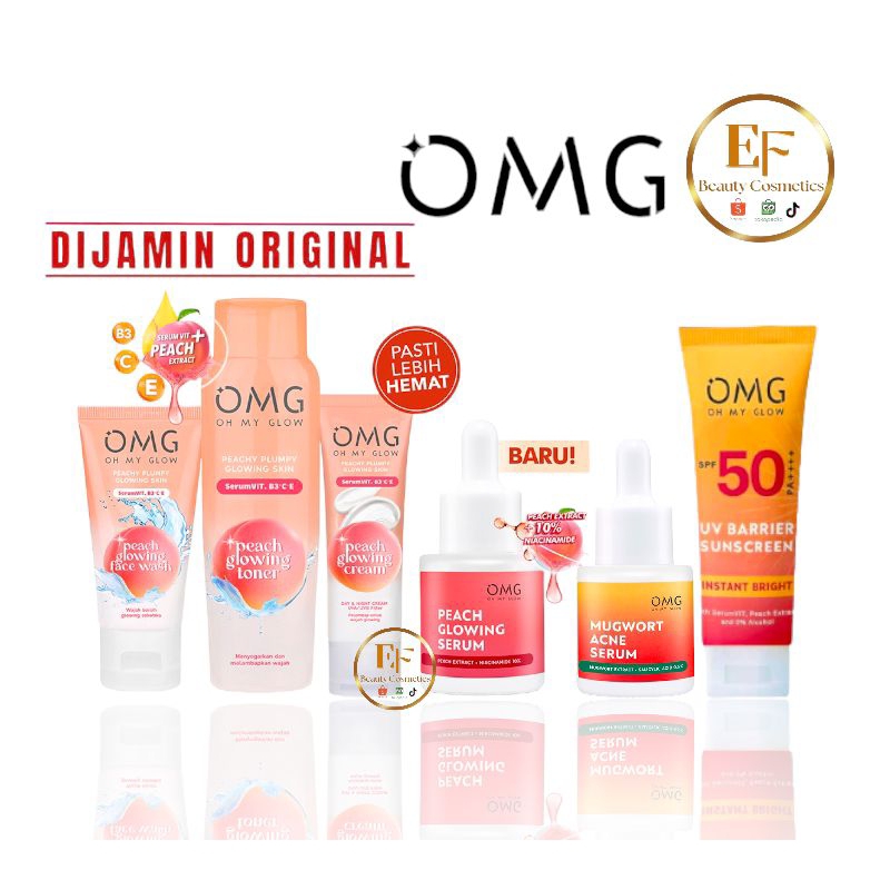Jual OMG Oh My Glow Skincare Paket/Satuan Face Wash Toner Serum