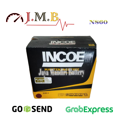 Jual Aki Mobil INCOE NS60 Aki Kering Untuk Apv, Xenia, Avanza, Swift