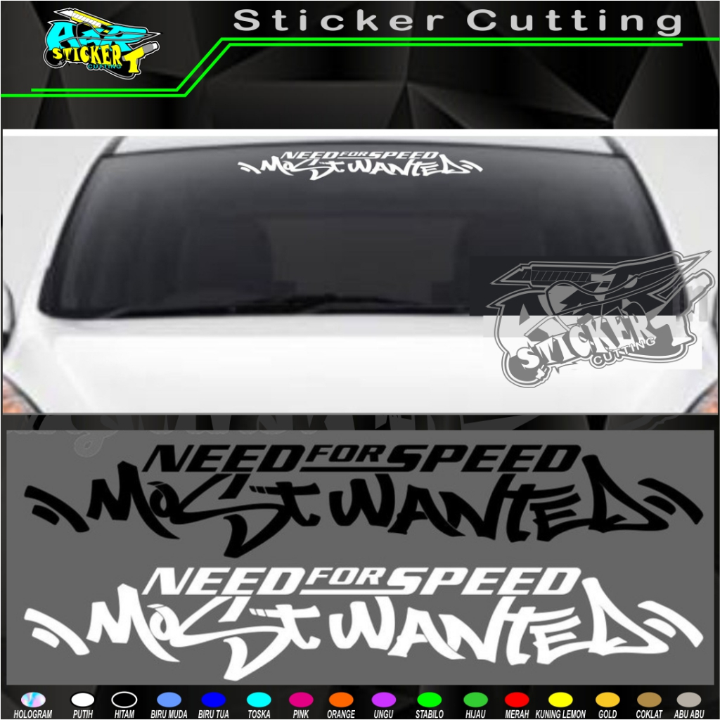 Jual Sticker kaca body mobil NEED FOR SPEED MOST WANTED | Shopee Indonesia