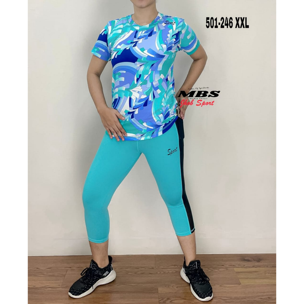 Jual Setelan Pendek Wanita Big Size/Set Olahraga Outdor/Pakaian Zumba ...