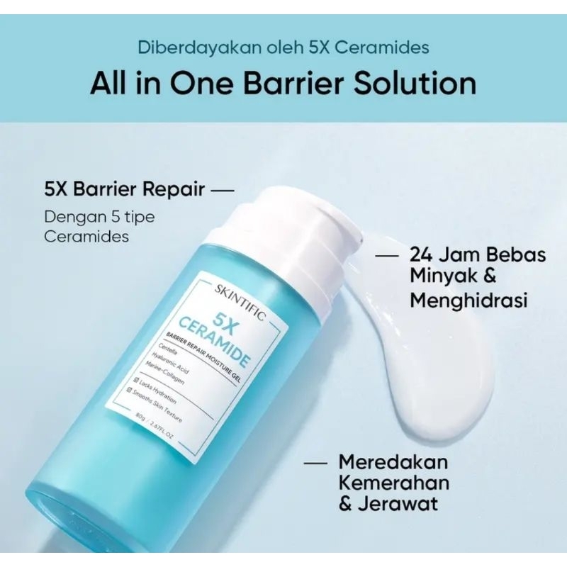 Jual SKINTIFIC 5x ceramide (biru) MOISTURIZER UKURAN BESAR 80gr