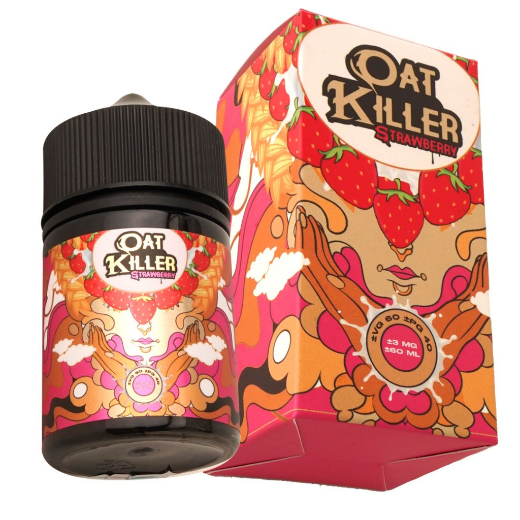 Jual Liquid Vape Vapor Oat Killer Strawberry Oats Milk 60ML By Mag