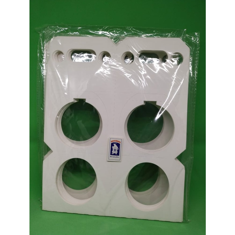 Jual Paper Cup Holder / Cup Holder Takeaway / Tatakan Gelas @10 Pcs ...