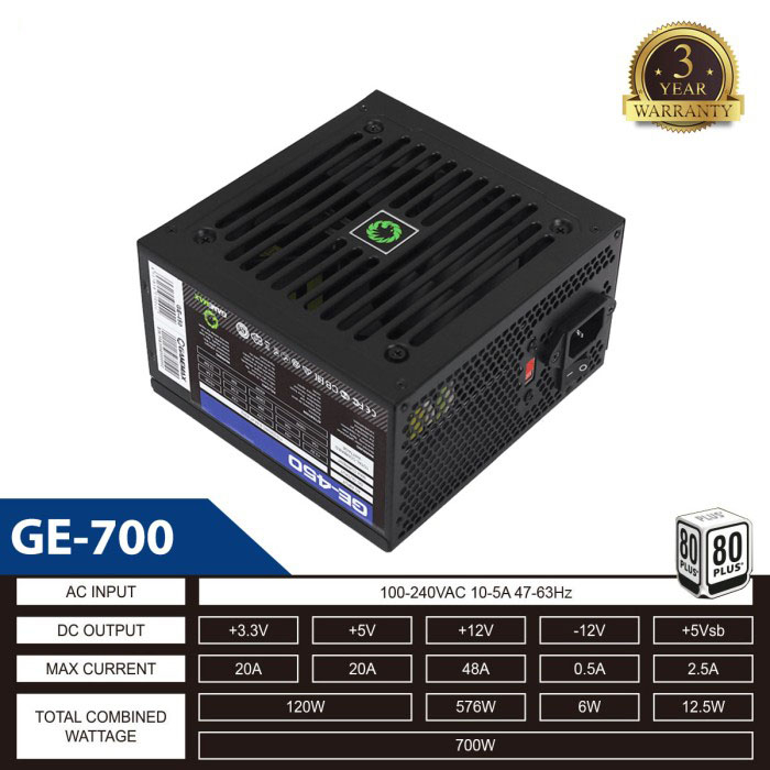Jual Gamemax GE-700 Value Gaming Power Supply | Shopee Indonesia