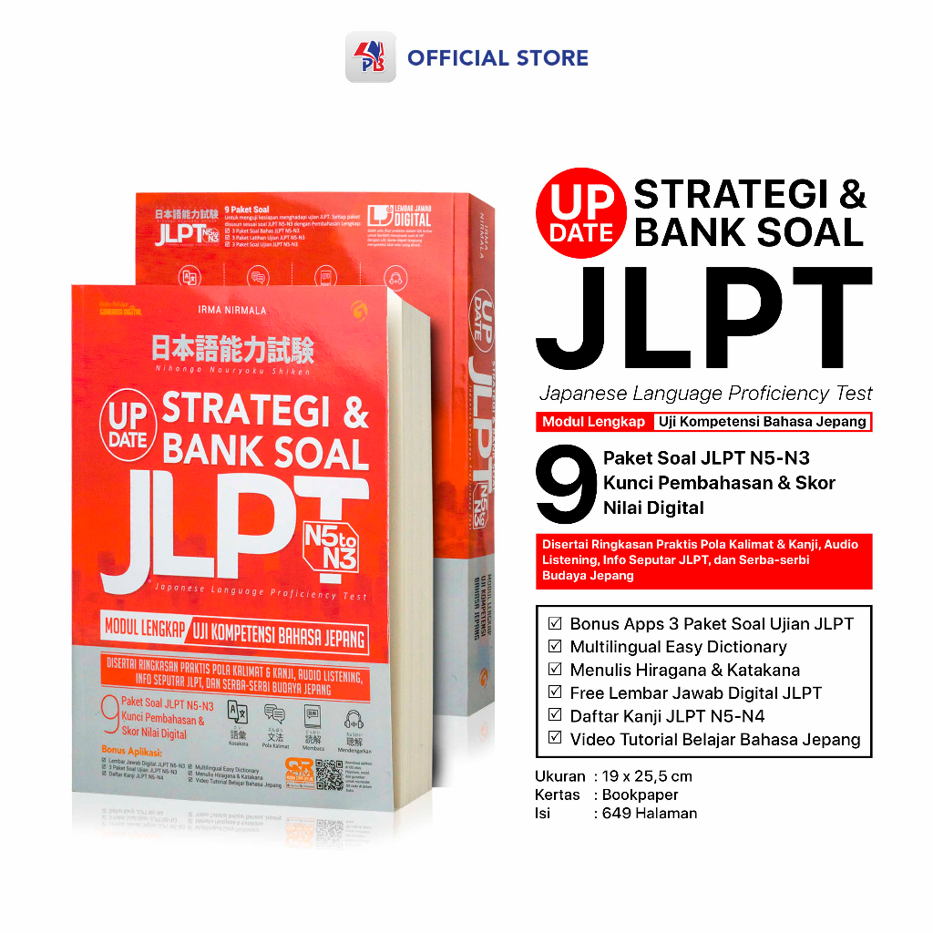 Jual Buku Belajar Bahasa Jepang Strategi Dan Bank Soal JLPT Ujian ...