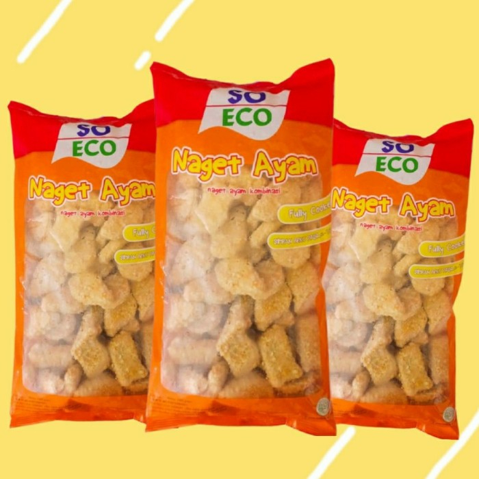 Jual So Eco Chicken Nugget Naget Ayam Kombinasi 1kg Shopee Indonesia