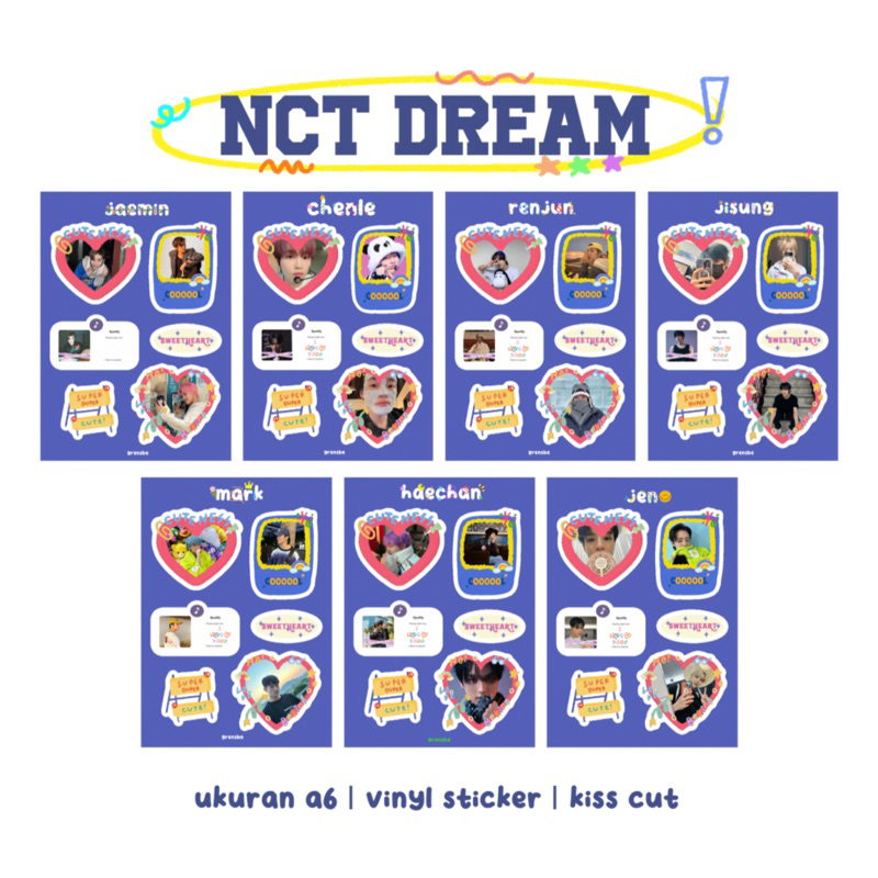 Jual NCT Dream sticker sheet journal planner bujo kpop scrapbook ...