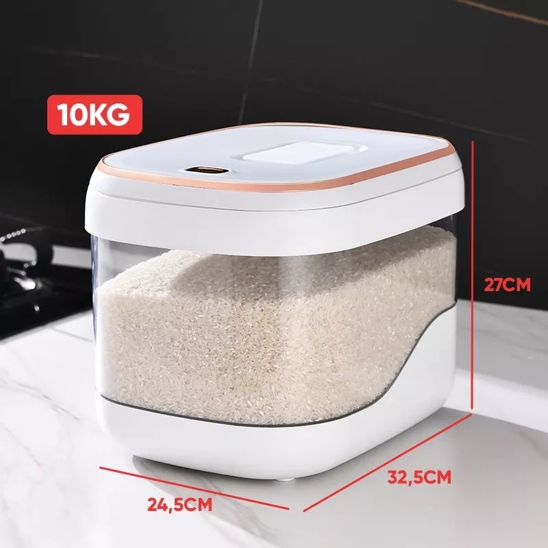 Jual DISPENSER BERAS ESTETIK PUTIH | DISPENSER BERAS 10L PEKANBARU