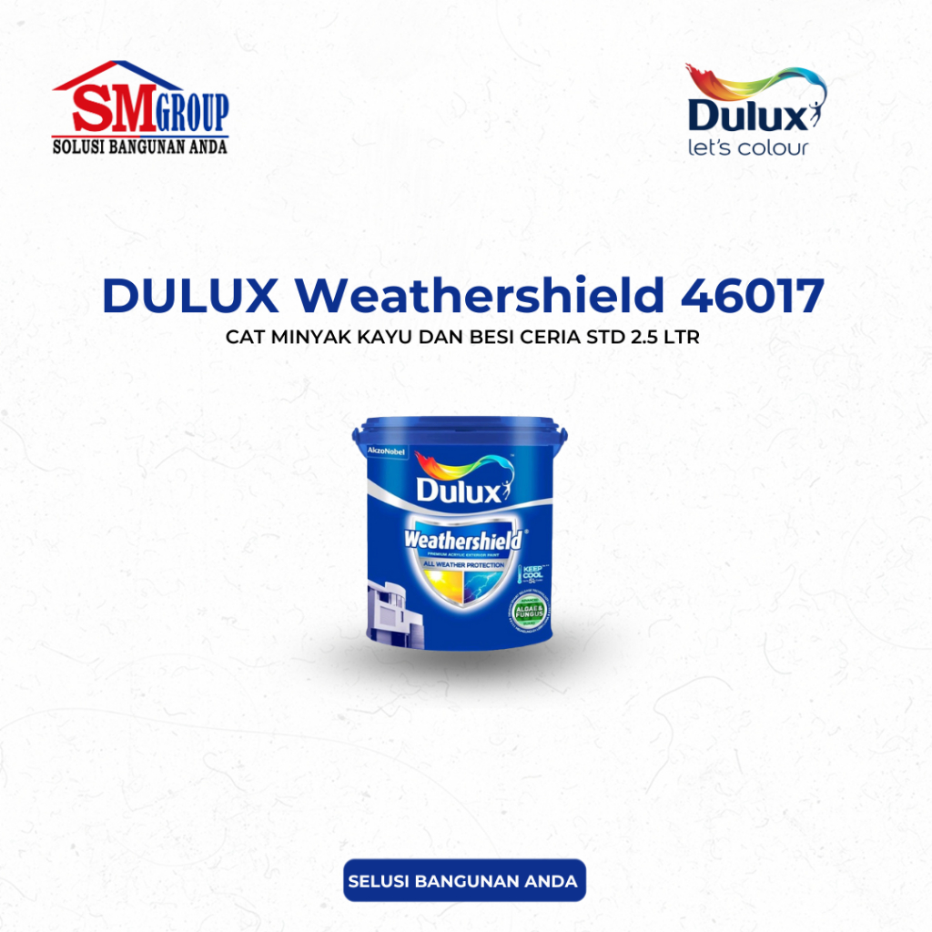 DULUX Weathershield 46017 Carita Std 2.5 Ltr