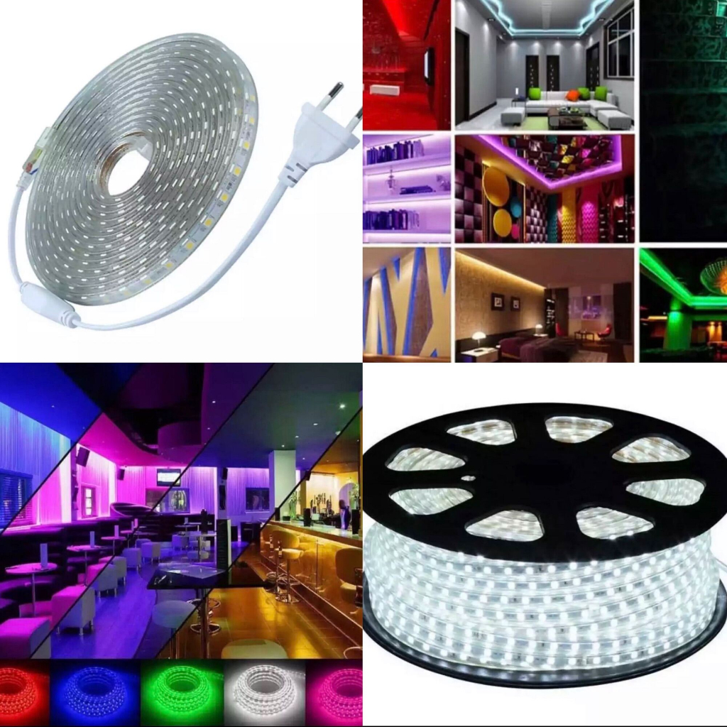 Jual Led Strip 5050 Meteran 1M-100M Lampu Plafon Led Strip 5050 Lampu ...