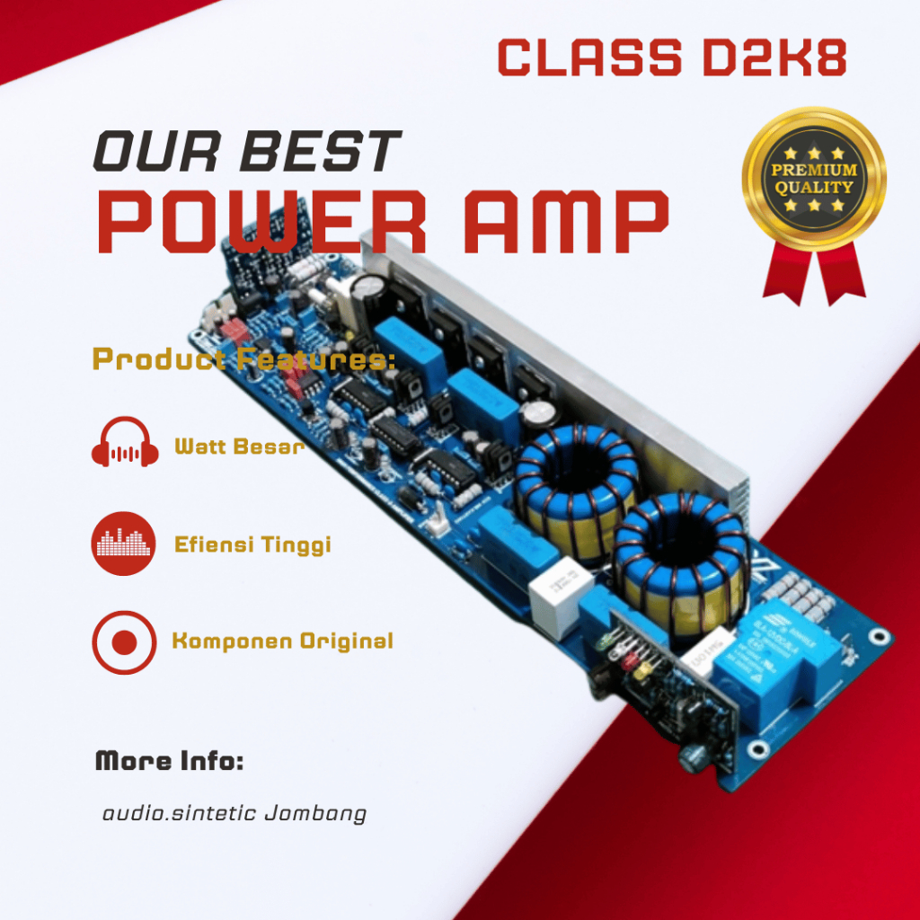 Jual Class D D2K8 Fullbridge Tiger 2800 kit Power Amplifier 2800watt