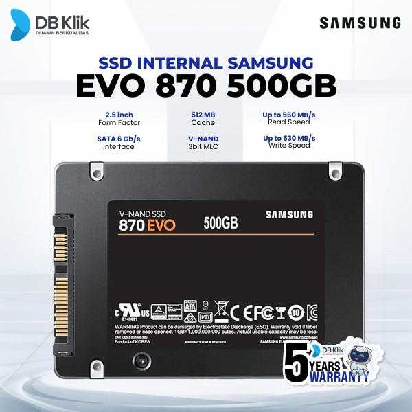 Jual Ssd Samsung Evo 870 500Gb Sata 2.5" V Nand-Ssd Internal Samsung ...