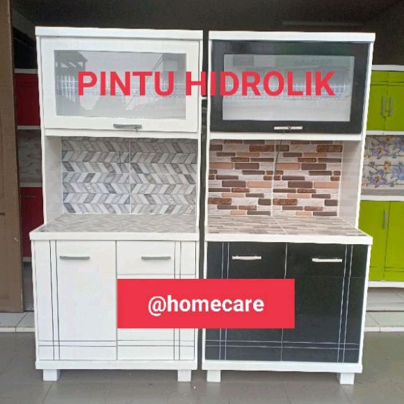 Jual Lemari Dapur Sayur Hidrolik Kayu Teablok Cat Duco Shopee Indonesia