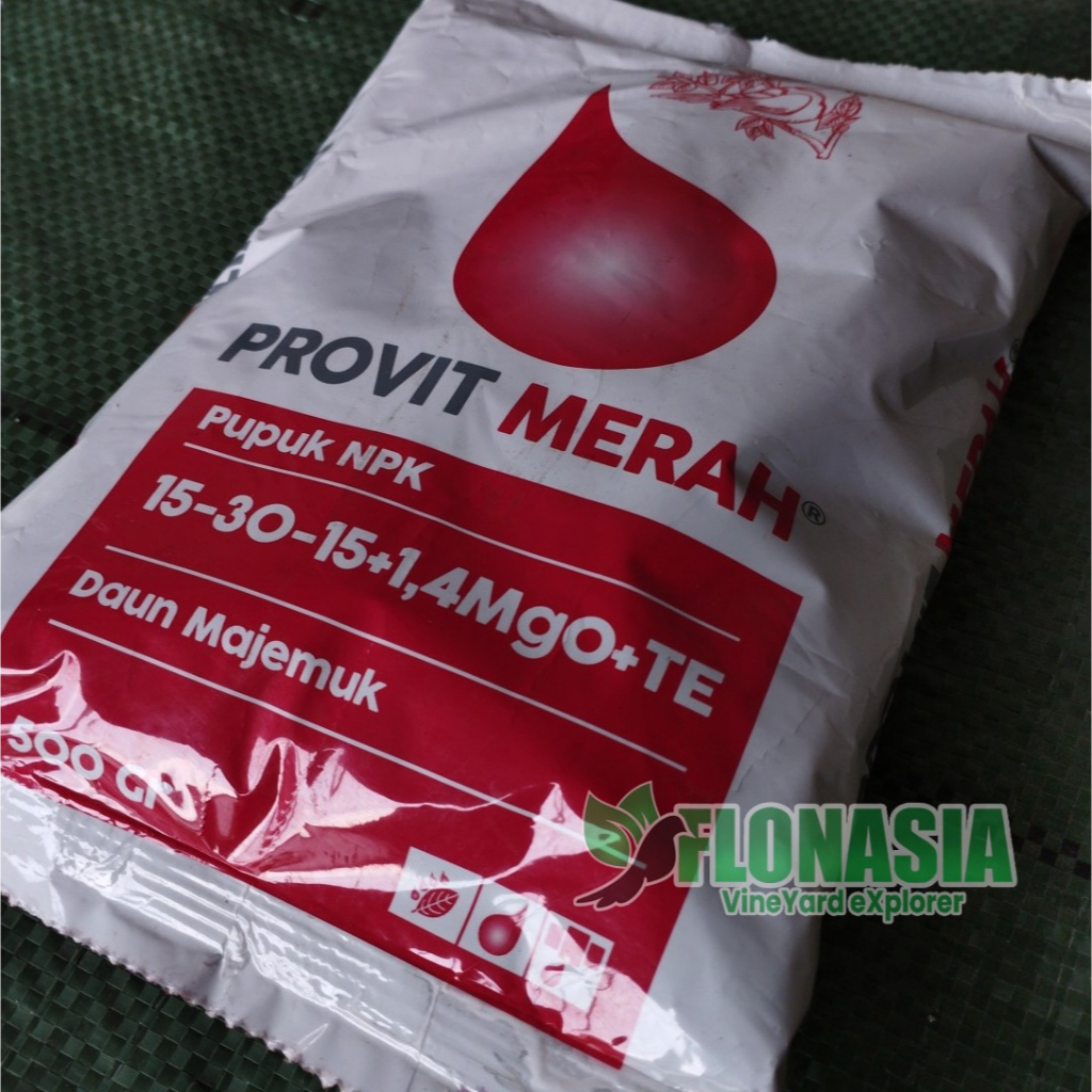 Jual Pupuk Provit Merah Meroke 500 Gram NPK Kemasan Pabrik Hidroponik ...
