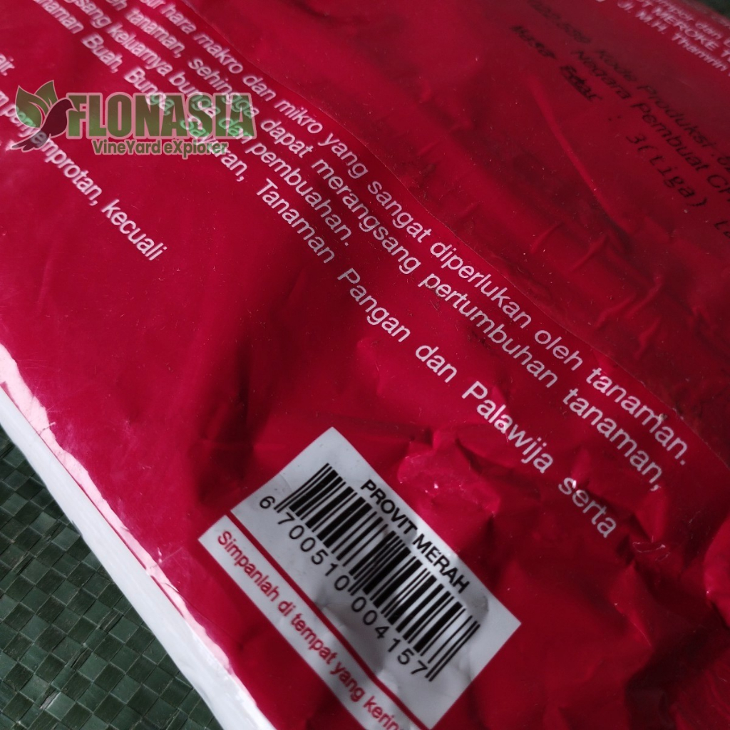 Jual Pupuk Provit Merah Meroke 500 Gram NPK Kemasan Pabrik Hidroponik ...