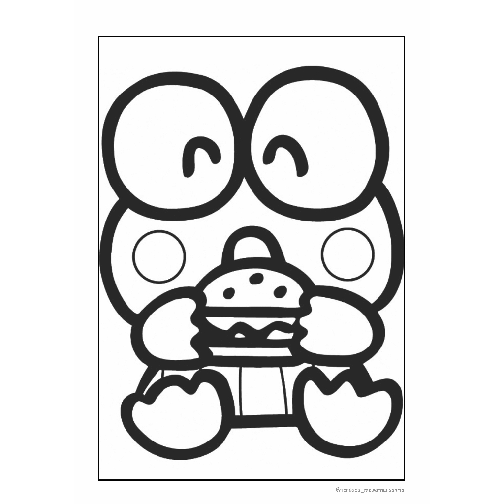 Jual Kertas Mewarnai Gambar edisi Sanrio/Kuromi/Hello Kitty/ My Melody