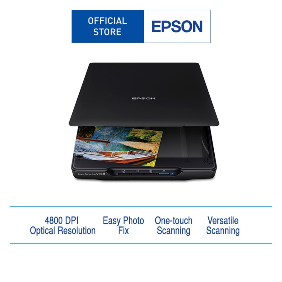 Jual Scanner Epson V39 II Perfection A4 Color Photo & Document Flatbed