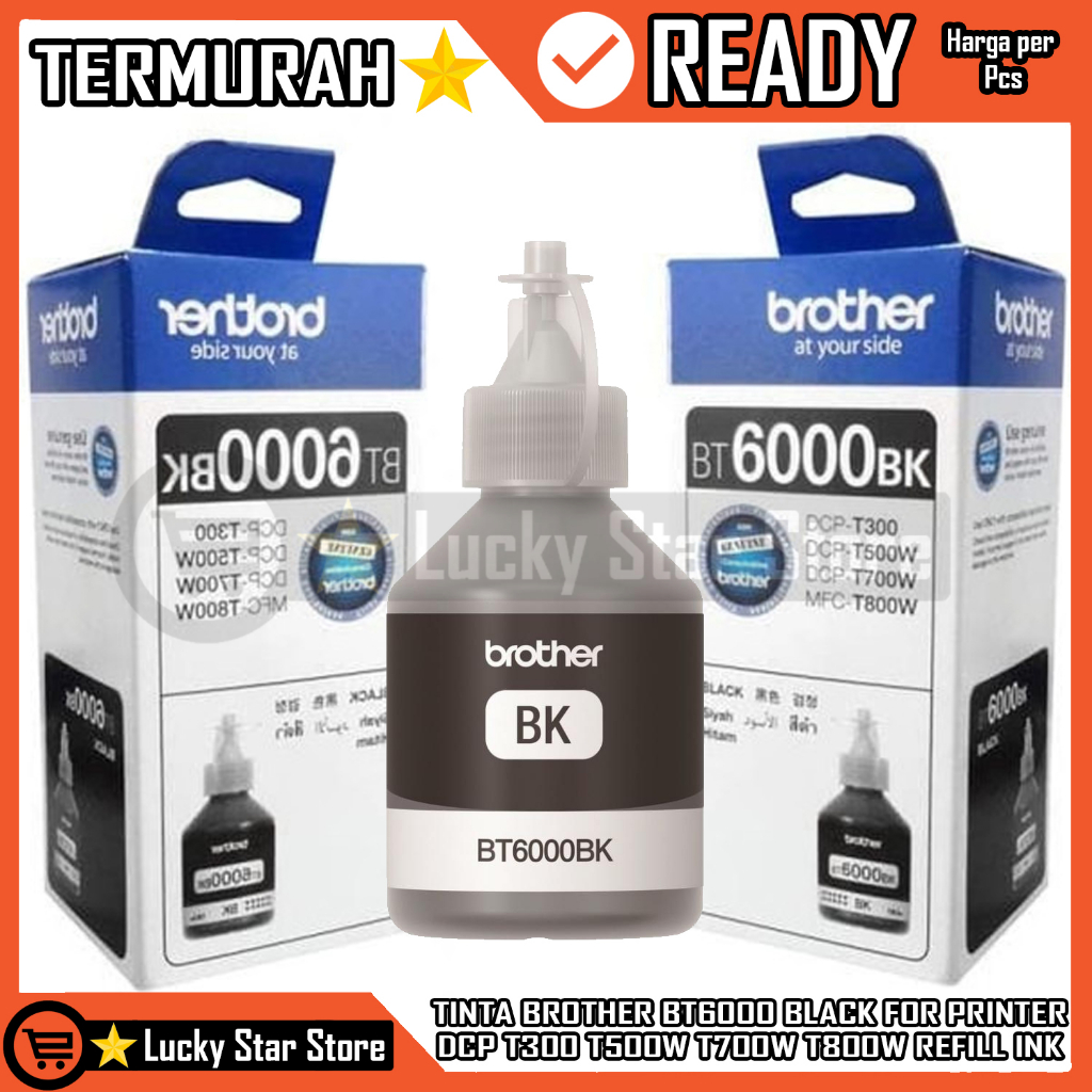 Jual Brother Tinta Bt6000 Bk Original For Dcp T300 T500w T700w T800w ...