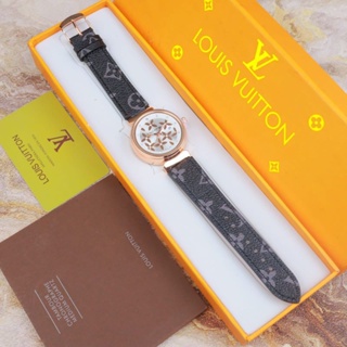 Jual Jam Tangan Louis Vuitton LV Putar Diamond Swarovski Kulit