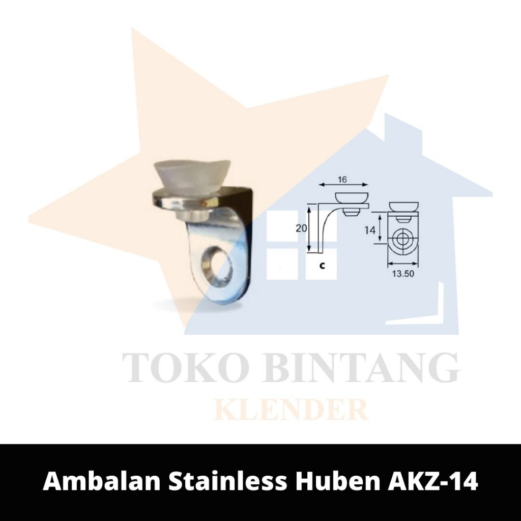 Jual Ambalan Stainless Huben Akz 14 Bks 10pcs Shopee Indonesia