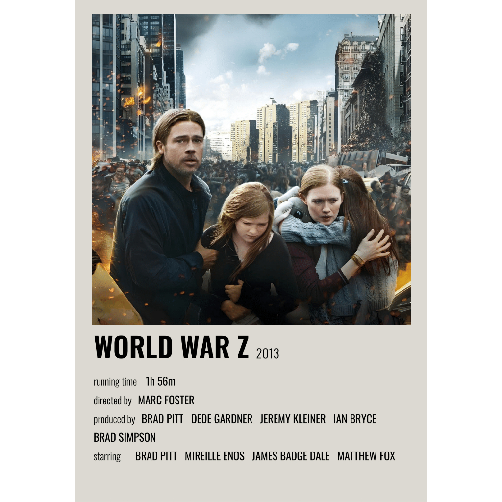 Jual Poster World War Z / Aesthetic Wall Decor / Movie Poster (A5) Shopee Indonesia
