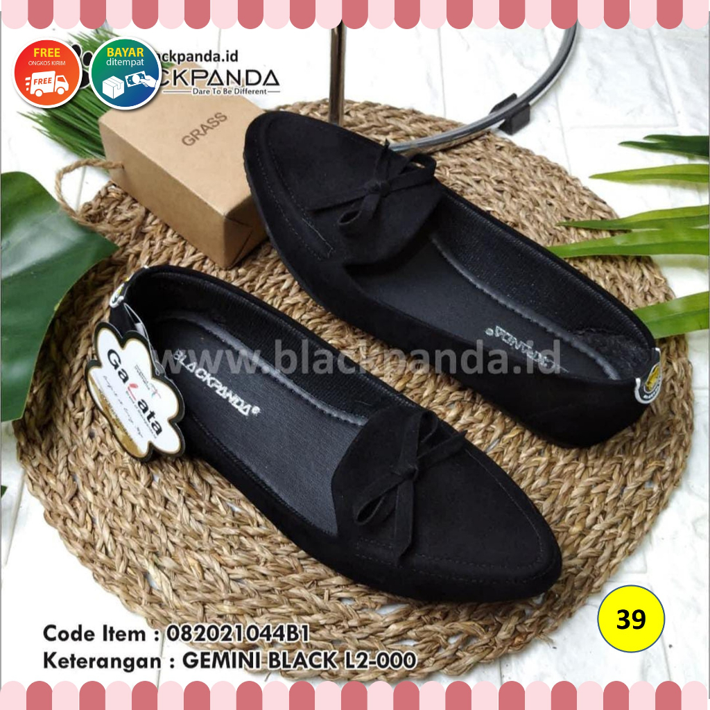 Jual Sepatu Black Panda / Sepatu Wanita / Flatshoes Wanita / Black ...